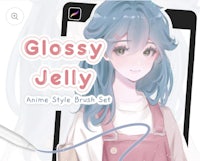 Glossy jelly coloring brush